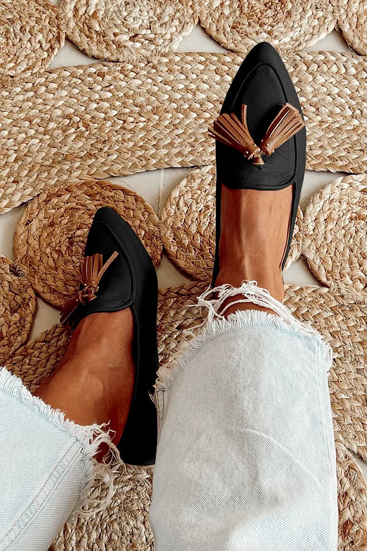 Mocasín Adelaide — Punta con Borlas