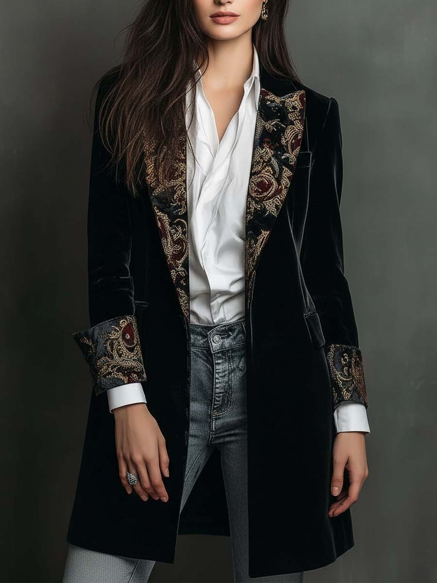 Blazer Leonor — Barroco Negro