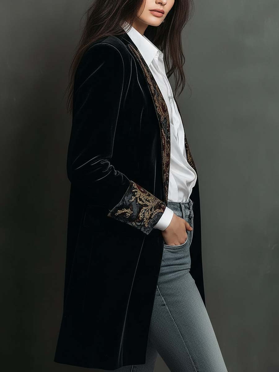 Blazer Leonor — Barroco Negro