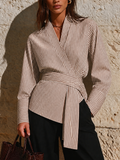 Blusa Tullia — Rayas Cuello Pico