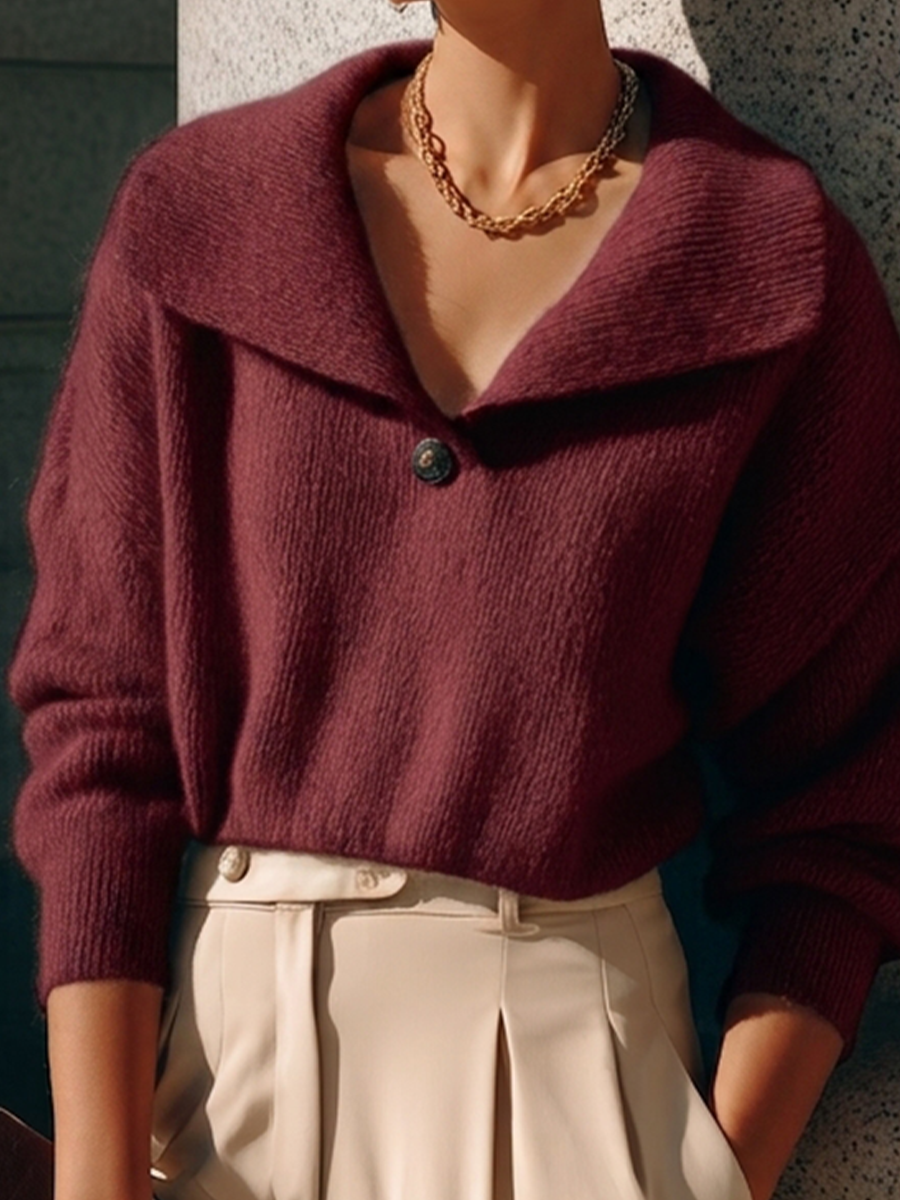 Jersey Alessandra — Cuello Solapa