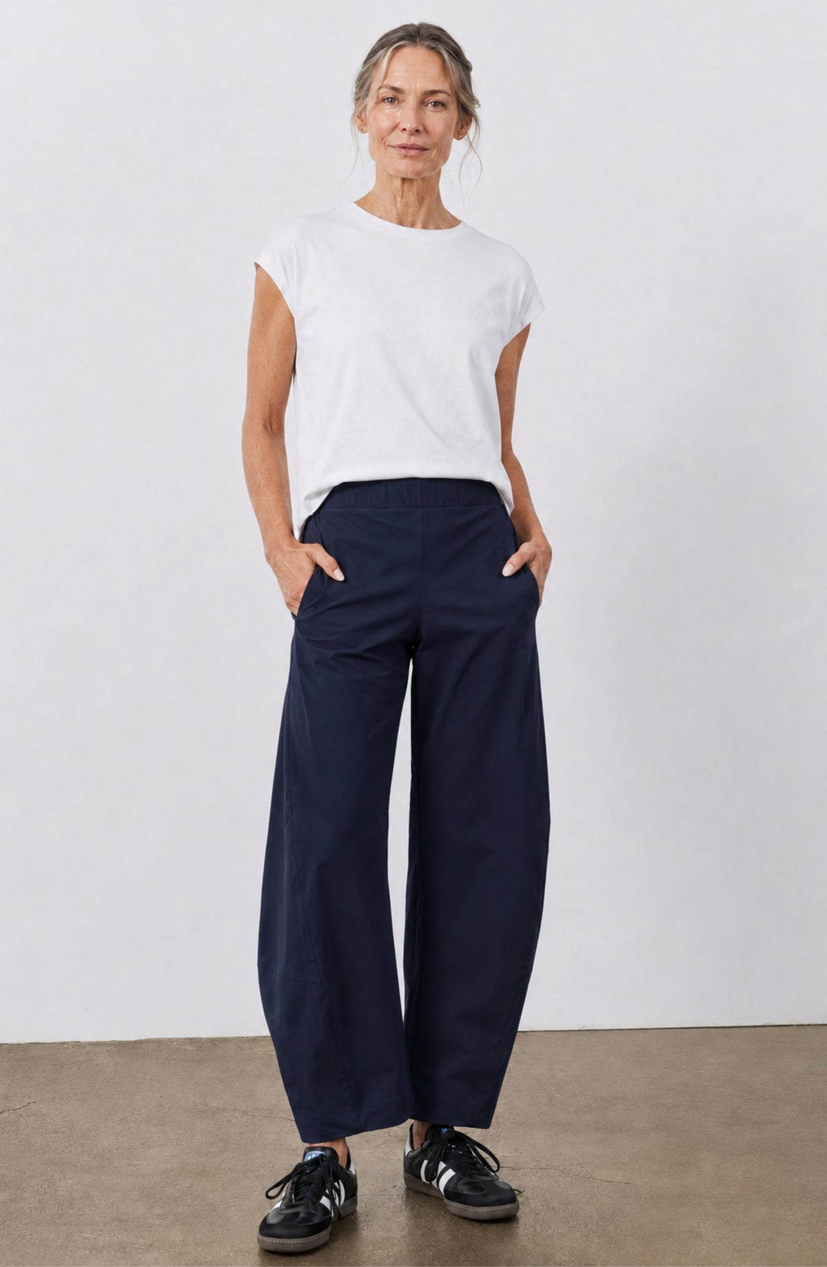 Pantalón Bruna — Barrel fit de cintura alta