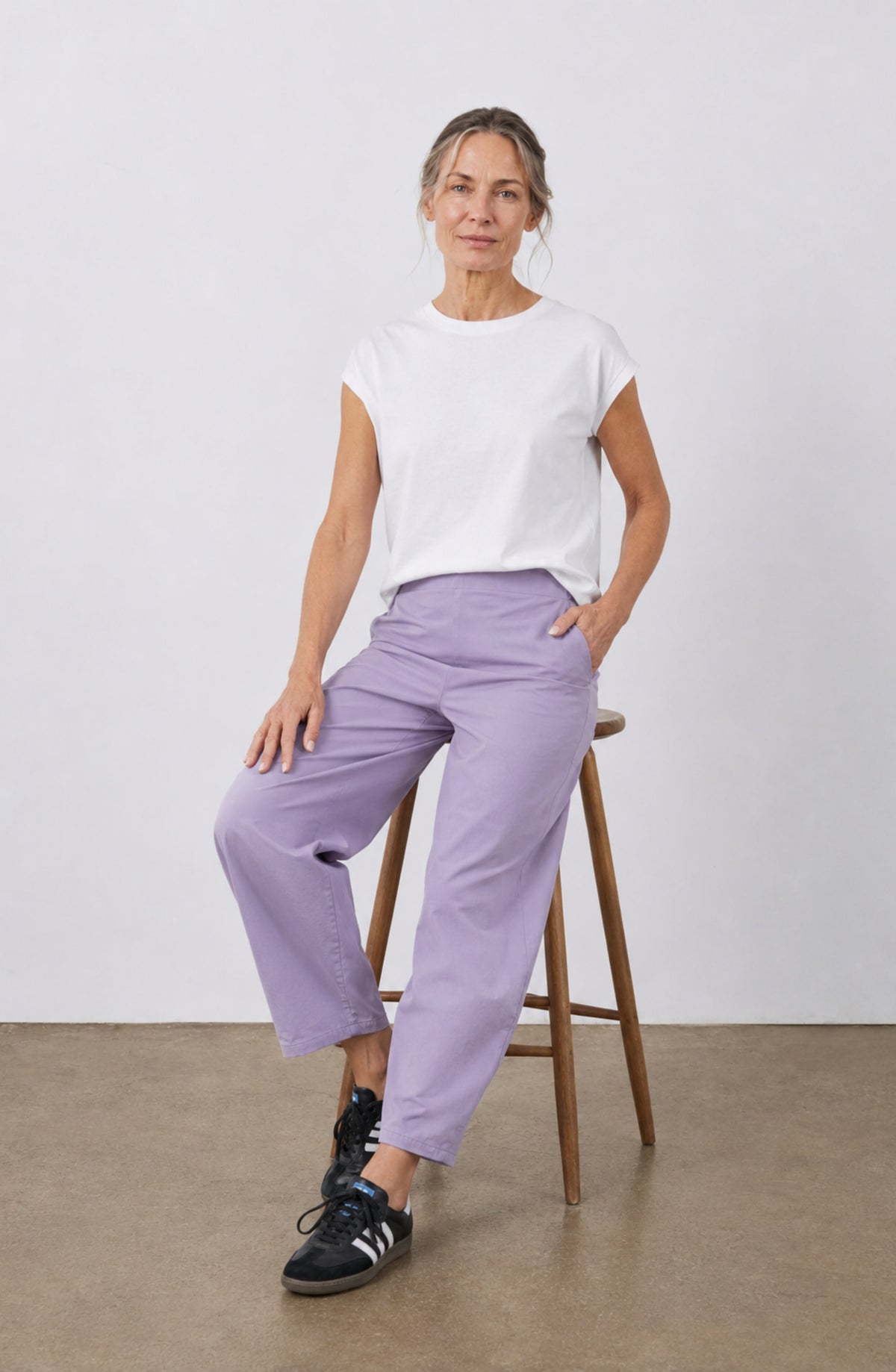 Pantalón Bruna — Barrel fit de cintura alta
