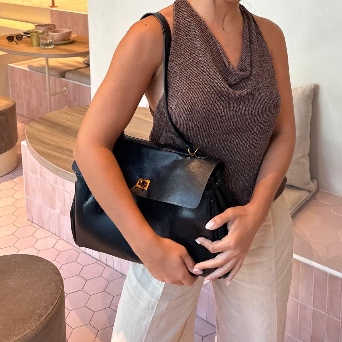 Bolso Livia Vintage — Negro