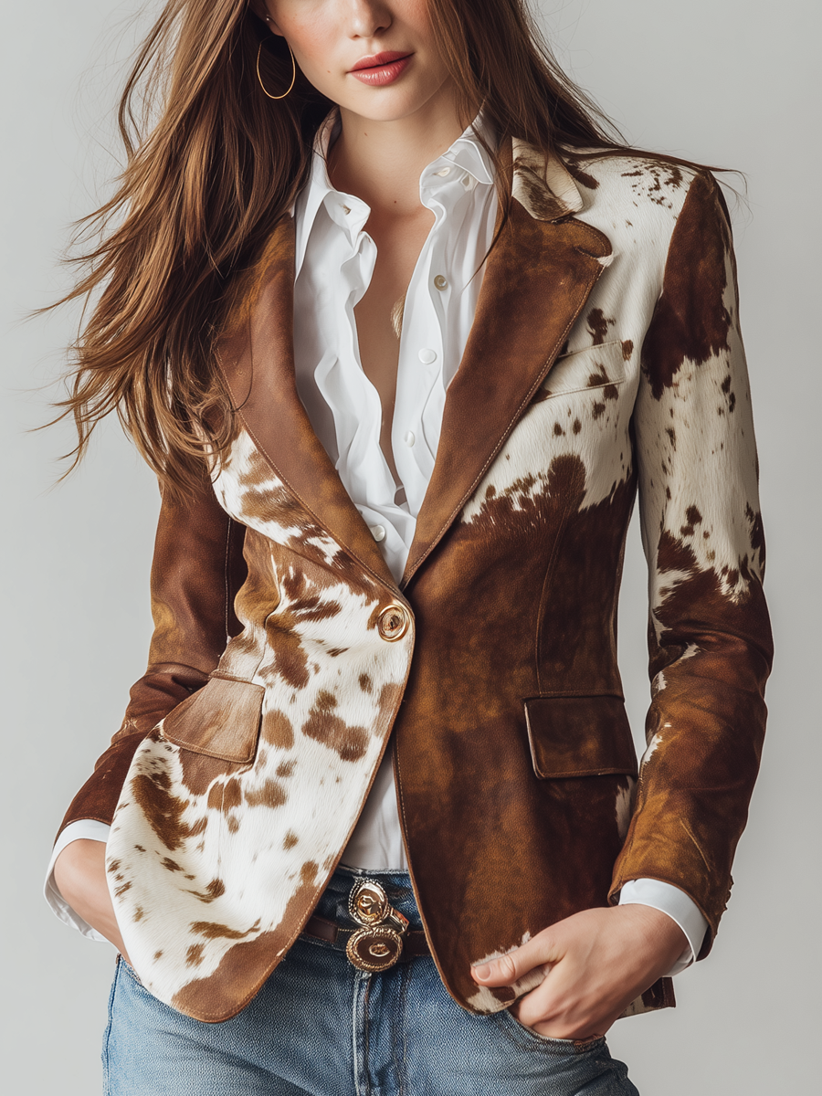 Blazer Lola — Estampado Vaca