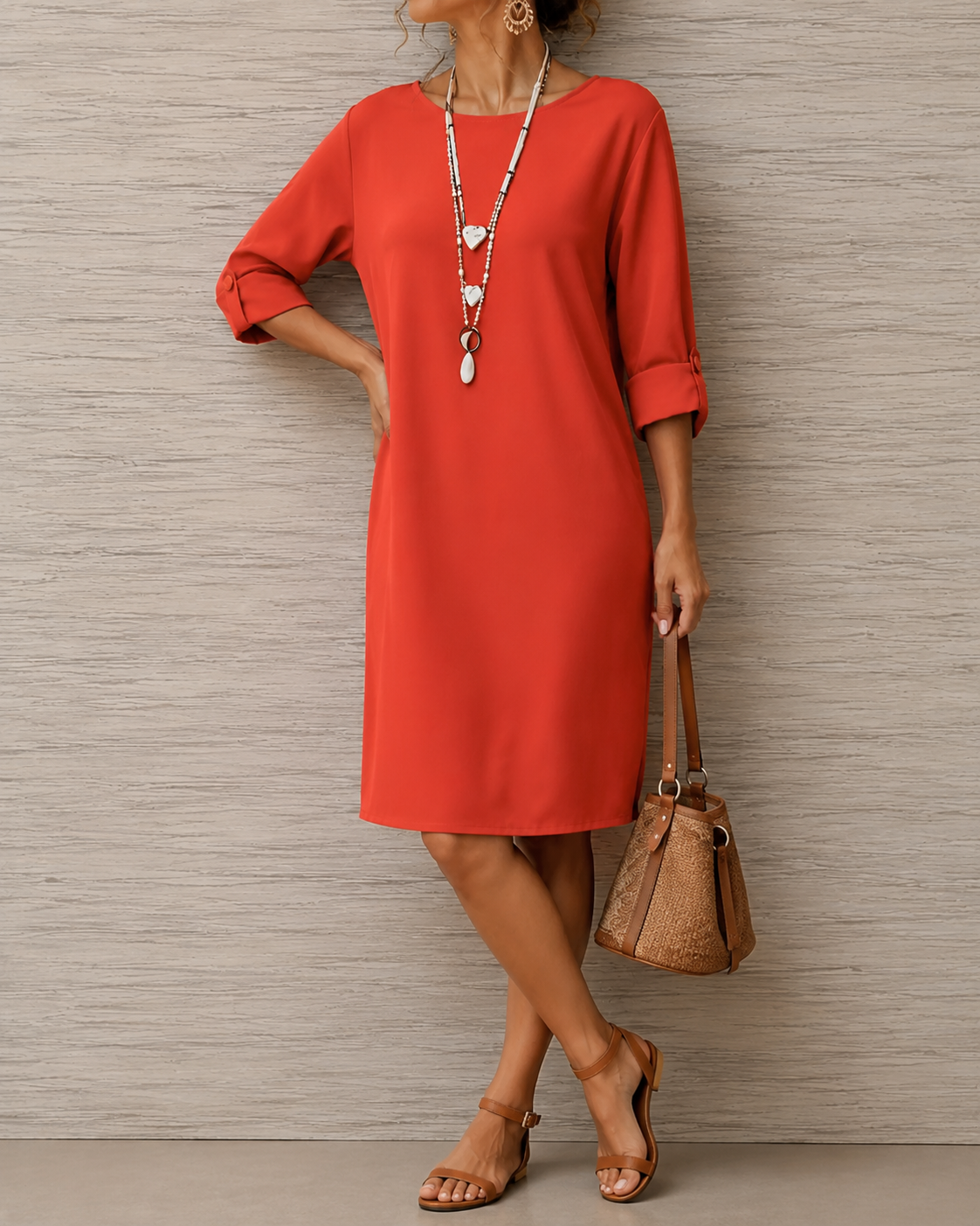 Vestido Celia — Midi Fluido que Favorece