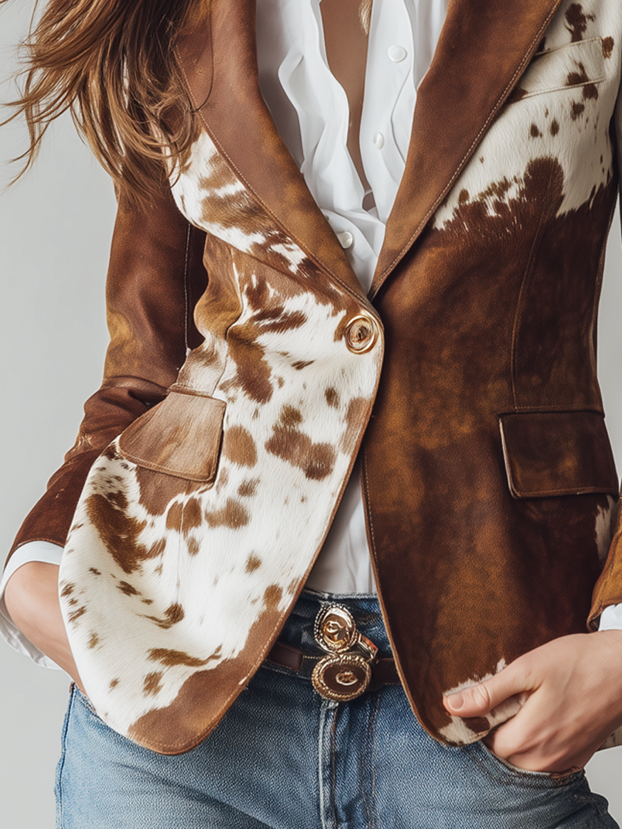 Blazer Lola — Estampado Vaca