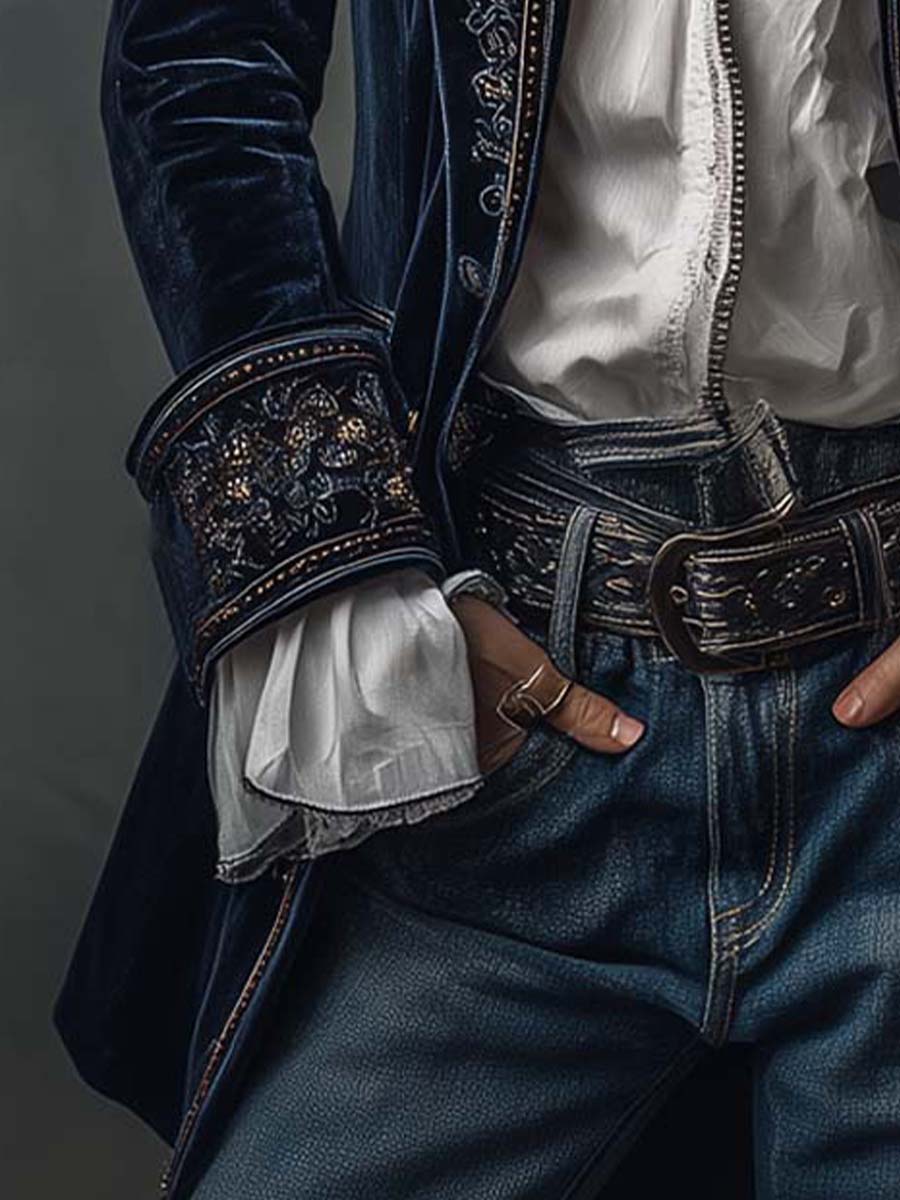 Chaqueta Aurora — Larga Bordada