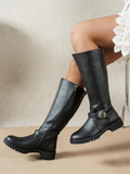 Bota Valentina — Caña Alta con Hebilla