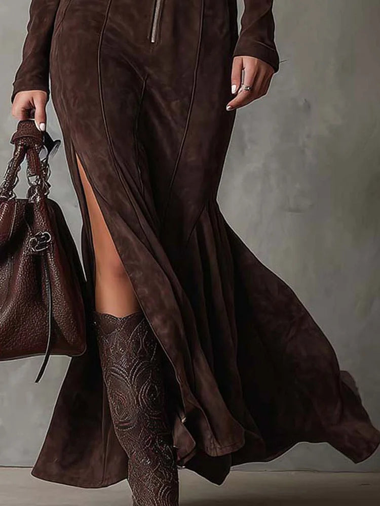 Vestido Claudia — Largo con Cinturón