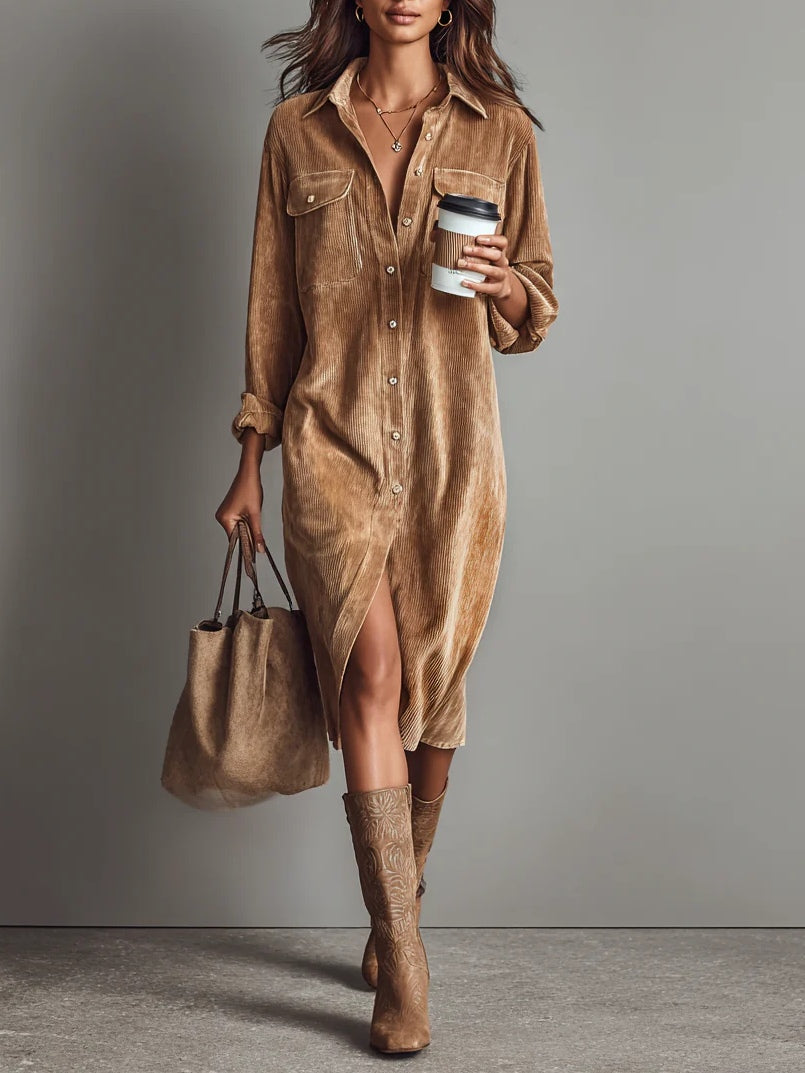 Vestido Rosario — Midi Amplio con Bolsillos