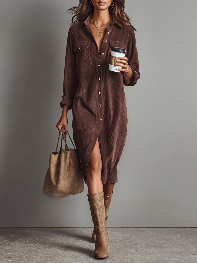 Vestido Rosario — Midi Amplio con Bolsillos