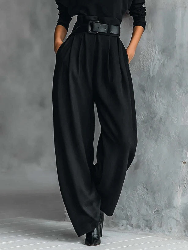 Conjunto Ida — Negro con Pantalón Ancho