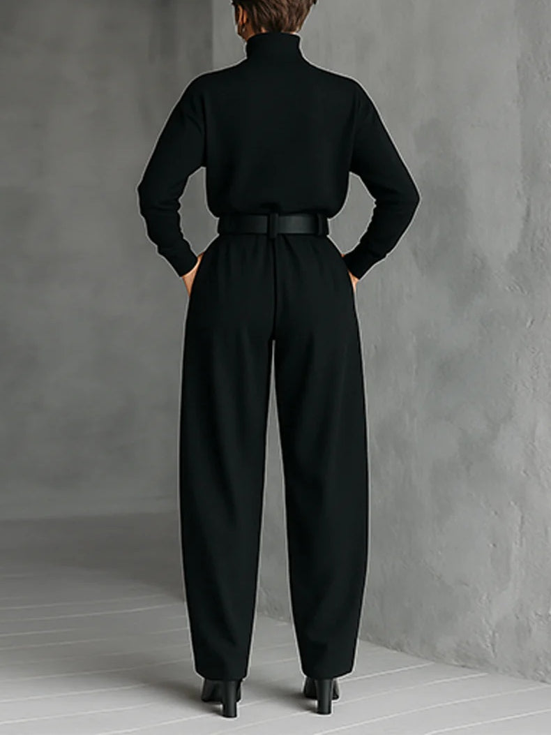 Conjunto Ida — Negro con Pantalón Ancho