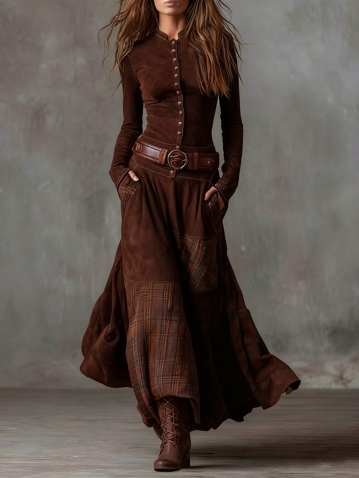 Vestido Livia — Maxi Bohemio con Cinturón