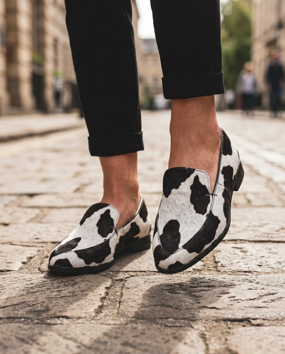 Mocasín Gemma — Vaca con Suela Roja