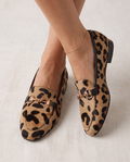 Mocasín Allegra — Leopardo con Herraje Dorado