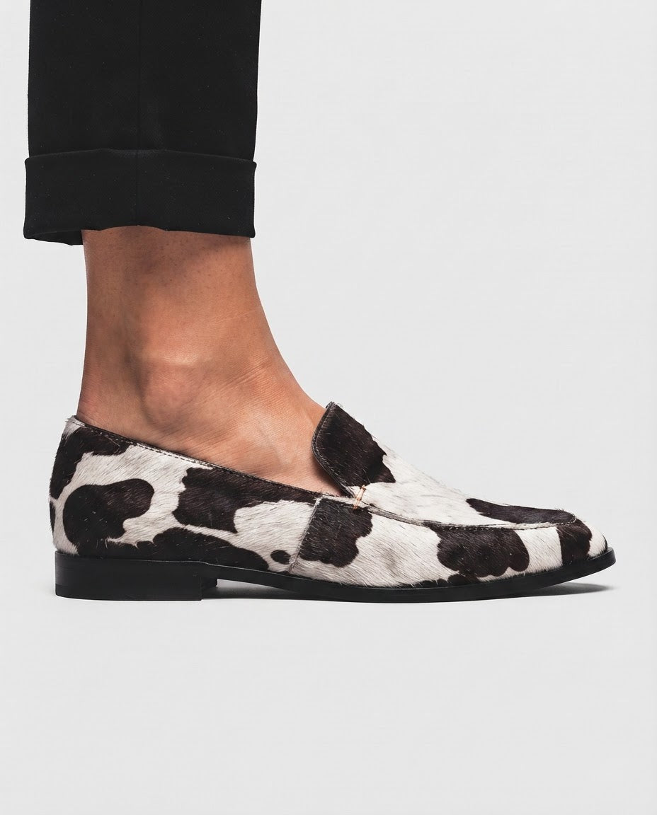 Mocasín Gemma — Vaca con Suela Roja