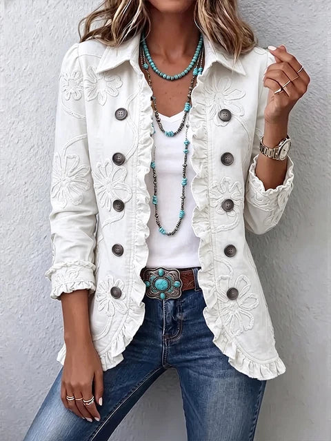 Chaqueta Julia — Volantes y Botones