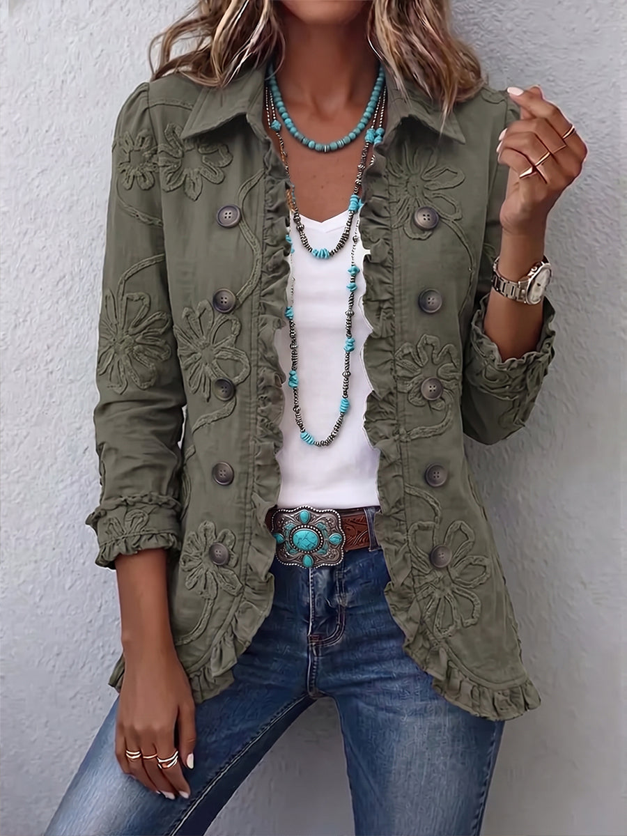Chaqueta Julia — Volantes y Botones